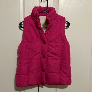 Pink Puffy Vest size M
